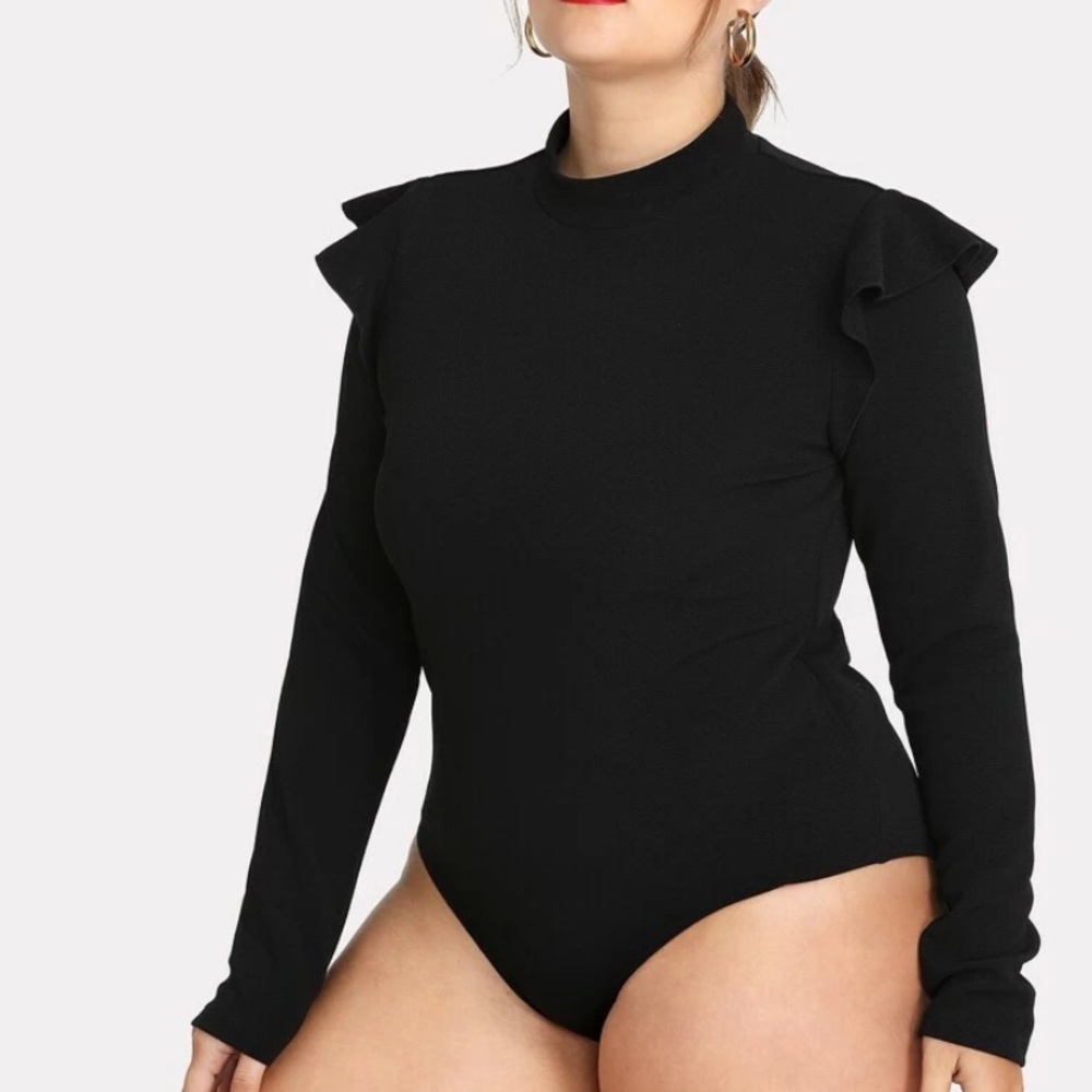 Ruffle Embellished bodysuit